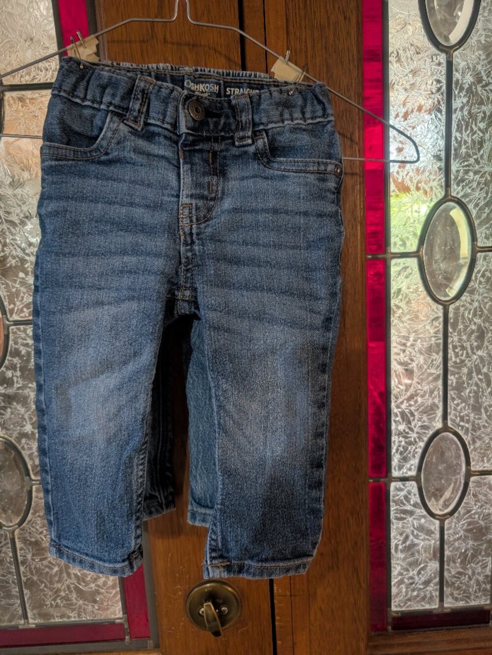 Baby denim jeans, size 12-18 months; qty 2